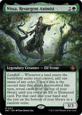 Nissa, Resurgent Animist (Extended Art) card from March of the Machine: The Aftermath