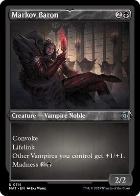 Markov Baron (Foil Etched) card from March of the Machine: The Aftermath