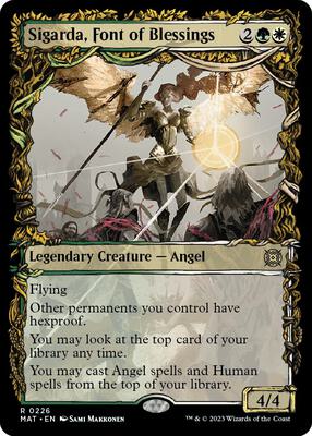 Sigarda, Font of Blessings (Halo Foil) card from March of the Machine: The Aftermath
