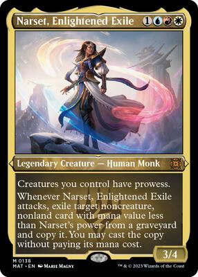 Narset, Enlightened Exile (Foil Etched) card from March of the Machine: The Aftermath