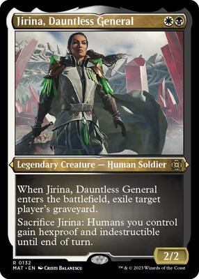 Jirina, Dauntless General (Foil Etched) card from March of the Machine: The Aftermath
