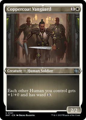 Coppercoat Vanguard (Foil Etched) card from March of the Machine: The Aftermath