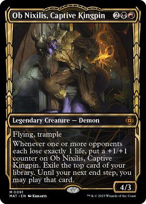 Ob Nixilis, Captive Kingpin (Showcase) card from March of the Machine: The Aftermath