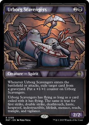 Urborg Scavengers (Halo Foil) card from March of the Machine: The Aftermath