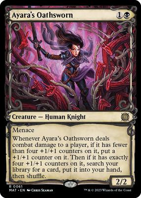 Ayara's Oathsworn (Showcase) card from March of the Machine: The Aftermath