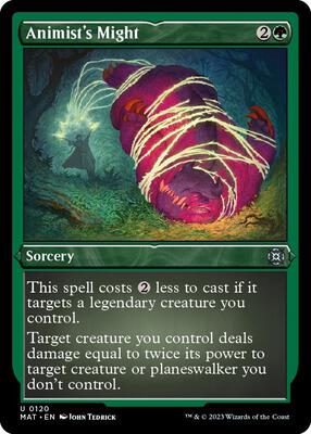 Animist's Might (Foil Etched) card from March of the Machine: The Aftermath