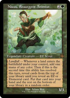 Nissa, Resurgent Animist (Retro Frame) card from March of the Machine: The Aftermath