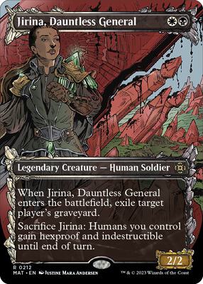 Jirina, Dauntless General (Halo Foil) card from March of the Machine: The Aftermath
