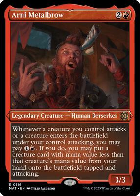 Arni Metalbrow (Foil Etched) card from March of the Machine: The Aftermath