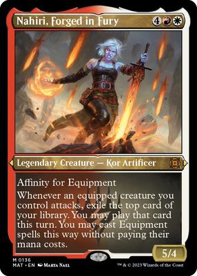 Nahiri, Forged in Fury (Foil Etched) card from March of the Machine: The Aftermath