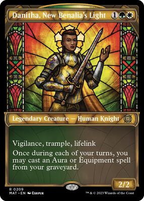 Danitha, New Benalia's Light (Halo Foil) card from March of the Machine: The Aftermath