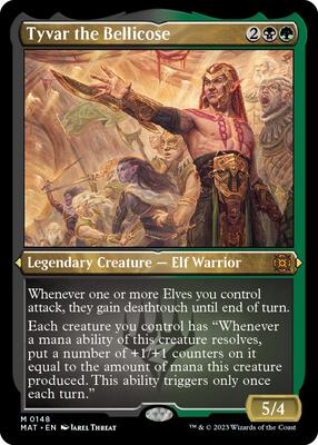 Tyvar the Bellicose (Foil Etched) card from March of the Machine: The Aftermath
