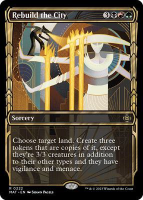 Rebuild the City (Halo Foil) card from March of the Machine: The Aftermath