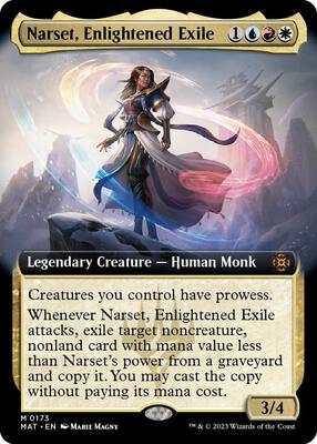 Narset, Enlightened Exile (Extended Art) card from March of the Machine: The Aftermath