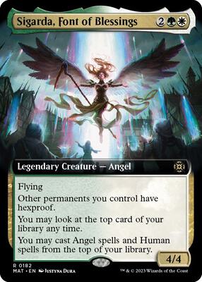Sigarda, Font of Blessings (Extended Art) card from March of the Machine: The Aftermath