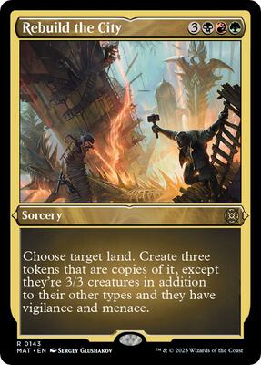 Rebuild the City (Foil Etched) card from March of the Machine: The Aftermath