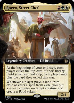 Rocco, Street Chef (Extended Art) card from March of the Machine: The Aftermath
