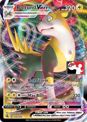 Boltund VMAX - 104/264 card from Prize Pack Series Cards