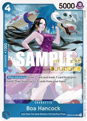 Boa Hancock (Judge) card from One Piece Promotion Cards