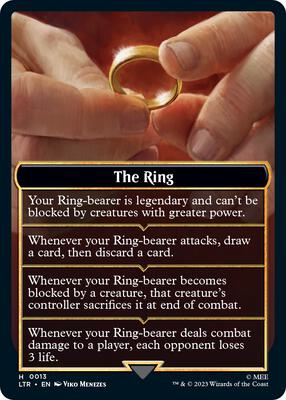 The Ring Helper Card card from Universes Beyond: The Lord of the Rings: Tales of Middle-earth