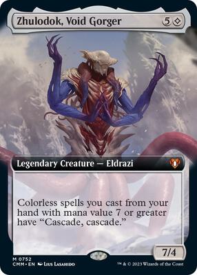 Zhulodok, Void Gorger (Extended Art) card from Commander Masters