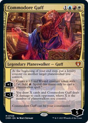 Commodore Guff card from Commander Masters