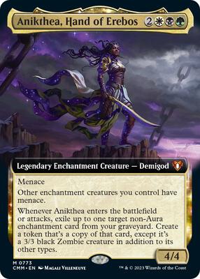 Anikthea, Hand of Erebos (Extended Art) card from Commander Masters