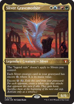 Sliver Gravemother (Display Commander) (Foil Etched) - Thick Stock card from Commander Masters