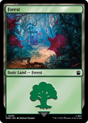 Forest (0205) card from Universes Beyond: Doctor Who