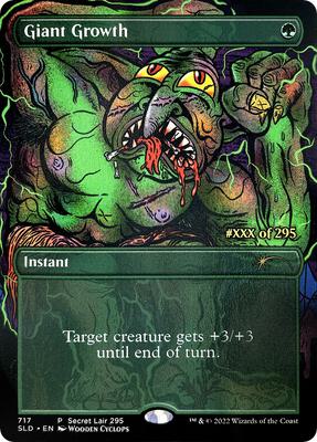 Giant Growth (Serial Numbered) card from Secret Lair Drop Series