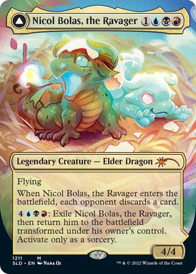 Nicol Bolas, the Ravager (Display Commander) - Thick Stock card from Secret Lair Drop Series