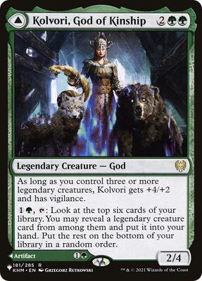 Kolvori, God of Kinship card from The List Reprints