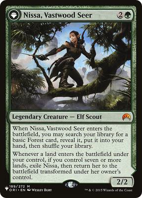 Nissa, Vastwood Seer card from The List Reprints