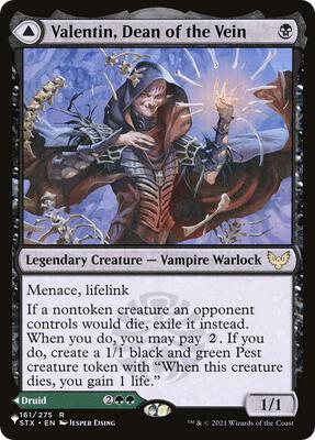 Valentin, Dean of the Vein card from The List Reprints