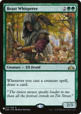 Beast Whisperer card from The List Reprints