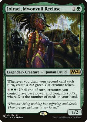 Jolrael, Mwonvuli Recluse card from The List Reprints