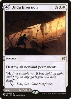 Ondu Inversion card from The List Reprints