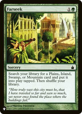 Farseek (RAV) card from The List Reprints