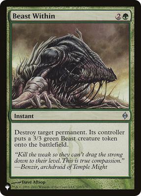 Beast Within (NPH) card from The List Reprints