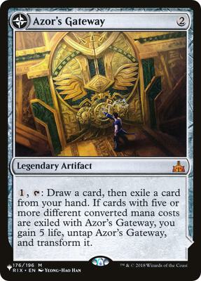 Azor's Gateway card from The List Reprints