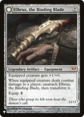 Elbrus, the Binding Blade card from The List Reprints