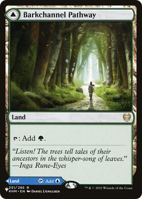 Barkchannel Pathway card from The List Reprints