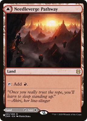Needleverge Pathway card from The List Reprints