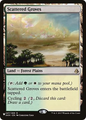 Scattered Groves card from The List Reprints