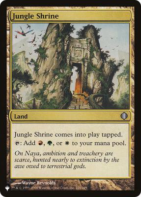 Jungle Shrine (ALA) card from The List Reprints