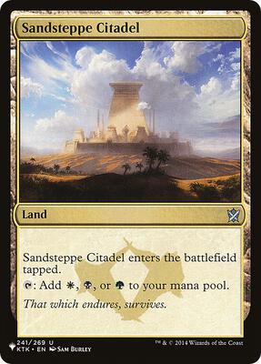 Sandsteppe Citadel (KTK) card from The List Reprints