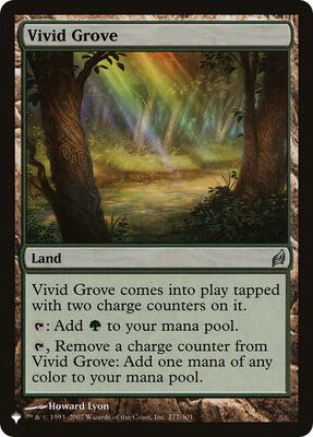 Vivid Grove card from The List Reprints