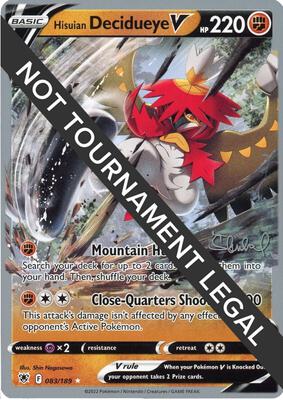 Hisuian Decidueye V - 2022 (Ondrej Skubal) card from World Championship Decks