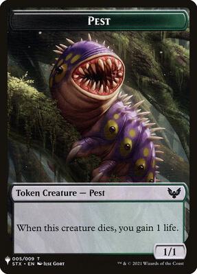Pest // Emblem - Jace, Telepath Unbound Double-Sided Token card from The List Reprints