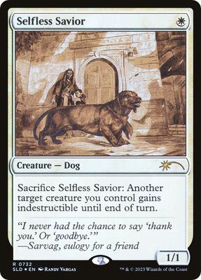 Selfless Savior (Sketch Showcase) card from Secret Lair Drop Series